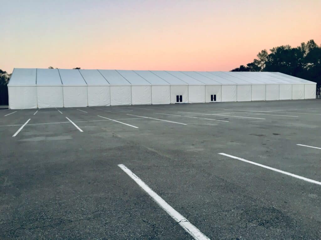 custom exterior temporary tents
