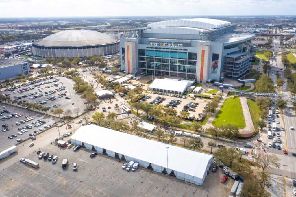 Total Tent Solutions - Pro and Collegiate Sports tents - NRG Stadium Area