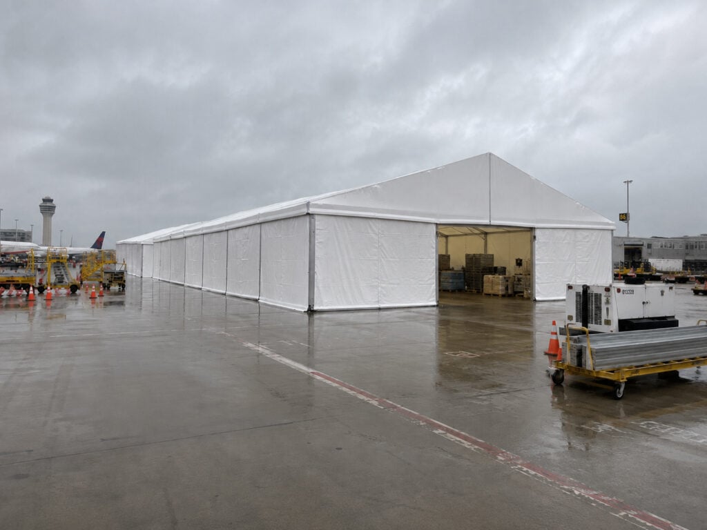 Aviation Warehouse Tent